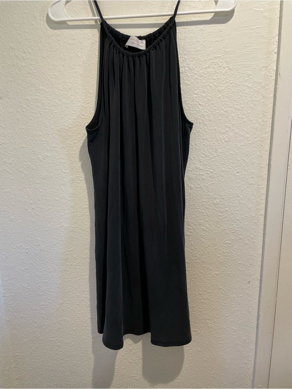🖤 BE MY STAR Black Halter Pleated Neck Mini Dress M